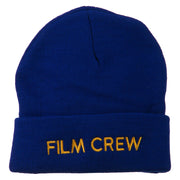 Film Crew Embroidered Long Beanie