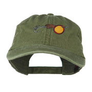 Fishing Walleye Lure Embroidered Washed Cap