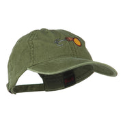 Fishing Walleye Lure Embroidered Washed Cap