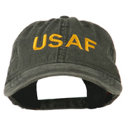 USAF Embroidered Military Washed Cap