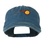 Fishing Walleye Lure Embroidered Washed Cap