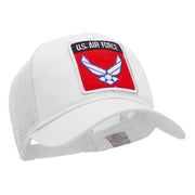 US Air Force Wings Patched Cotton Mesh Cap