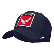 US Air Force Wings Patched Cotton Mesh Cap