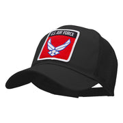 US Air Force Wings Patched Cotton Mesh Cap