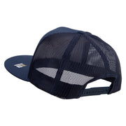 Licensed 82nd Airborne Military Embroidered 5 Panel Mesh Trucker Snapback Cap - Navy OSFM