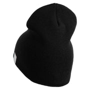 US Navy Veteran Military Embroidered Heavyweight Classic Knit Short Beanie - Black OSFM