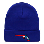 Ruger American Flag Embroidered Long Knitted Beanie