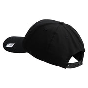 US Marine Corps Retired Emblem Embroidered 6 Panel Structured Cotton Twill Cap Made in USA - Black OSFM