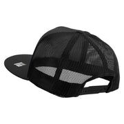 Licensed 82nd Airborne Military Embroidered 5 Panel Mesh Trucker Snapback Cap - Black OSFM