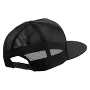 Licensed 82nd Airborne Military Embroidered 5 Panel Mesh Trucker Snapback Cap - Black OSFM