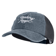 Reading Magic Embroidered Pigment Dyed Twill Trucker Cap - Navy Navy OSFM