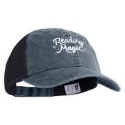 Reading Magic Embroidered Pigment Dyed Twill Trucker Cap - Navy Navy OSFM