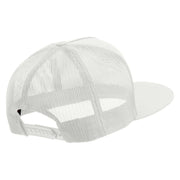 Licensed 82nd Airborne Military Embroidered 5 Panel Mesh Trucker Snapback Cap - White OSFM