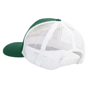 Licensed US Navy Seabee Veteran Embroidered Contrast Trucker Cap - Evergreen-White OSFM