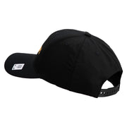 US Marine Corps Design Embroidered 6 Panel Structured Cotton Twill Cap Made in USA - Black OSFM