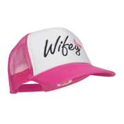 Wifey Ribboned Embroidered Foam Mesh Cap