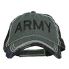 Army Embroidered Cotton Frayed Bill Cap