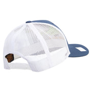 Licensed US Navy Veteran Embroidered Contrast Trucker Cap - Navy-White OSFM