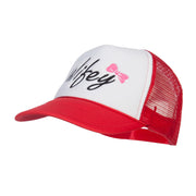 Wifey Ribboned Embroidered Foam Mesh Cap