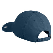 5 AF Fifth Air Force Veteran Embroidered Washed Solid Pigment Dyed Cotton Twill Brass Buckle Cap - Navy OSFM