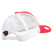 Licensed US Navy Veteran Embroidered Contrast Trucker Cap - Red-White OSFM