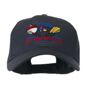 Fishing Fly and Bobber Embroidered Cap