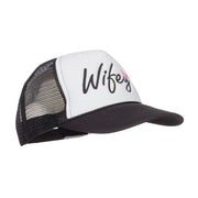 Wifey Ribboned Embroidered Foam Mesh Cap