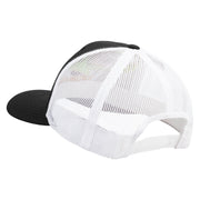 Licensed US Navy Veteran Embroidered Contrast Trucker Cap - Black-White OSFM