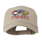 Fishing Fly and Bobber Embroidered Cap