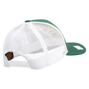 Licensed US Navy Veteran Embroidered Contrast Trucker Cap - Evergreen-White OSFM