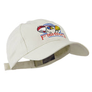 Fishing Fly and Bobber Embroidered Cap