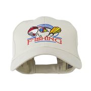 Fishing Fly and Bobber Embroidered Cap