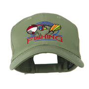 Fishing Fly and Bobber Embroidered Cap