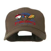 Fishing Fly and Bobber Embroidered Cap