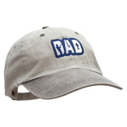 Dad Fishing Embroidered Pigment Dyed Wash Caps