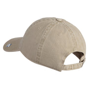 AFMC Air Force Materiel Command Veteran Embroidered Washed Solid Pigment Dyed Cotton Twill Brass Buckle Cap - Khaki OSFM