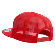 California 1986 5 Panel Mesh Trucker Snapback Cap - Red OSFM