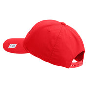 USMC Design Embroidered 6 Panel Structured Cotton Twill Cap Made in USA