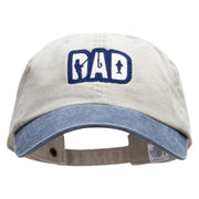 Dad Fishing Embroidered Pigment Dyed Wash Caps