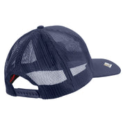 Licensed US Army Corps of Engineers Embroidered Solid Cotton Twill Mesh Prostyle Cap - Navy OSFM