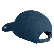 AFMC Air Force Materiel Command Veteran Embroidered Washed Solid Pigment Dyed Cotton Twill Brass Buckle Cap - Navy OSFM