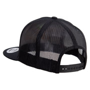 California 1986 5 Panel Mesh Trucker Snapback Cap - Black OSFM