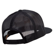 California 1986 5 Panel Mesh Trucker Snapback Cap - Black OSFM