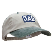 Dad Fishing Embroidered Pigment Dyed Wash Caps