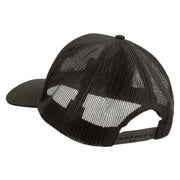 Licensed US Army Corps of Engineers Embroidered Solid Cotton Twill Mesh Prostyle Cap - Charcoal OSFM