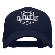 Football Embroidered Low Profile Structured PET Spun Cap