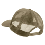 Licensed US Army Corps of Engineers Embroidered Solid Cotton Twill Mesh Prostyle Cap - Khaki OSFM