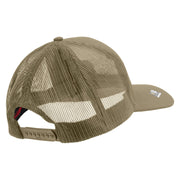 Licensed US Army Corps of Engineers Embroidered Solid Cotton Twill Mesh Prostyle Cap - Khaki OSFM