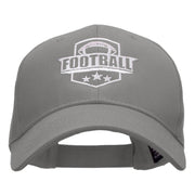 Football Embroidered Low Profile Structured PET Spun Cap