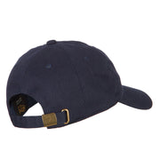 Glitter Angel Embroidered Unstructured Washed Cap